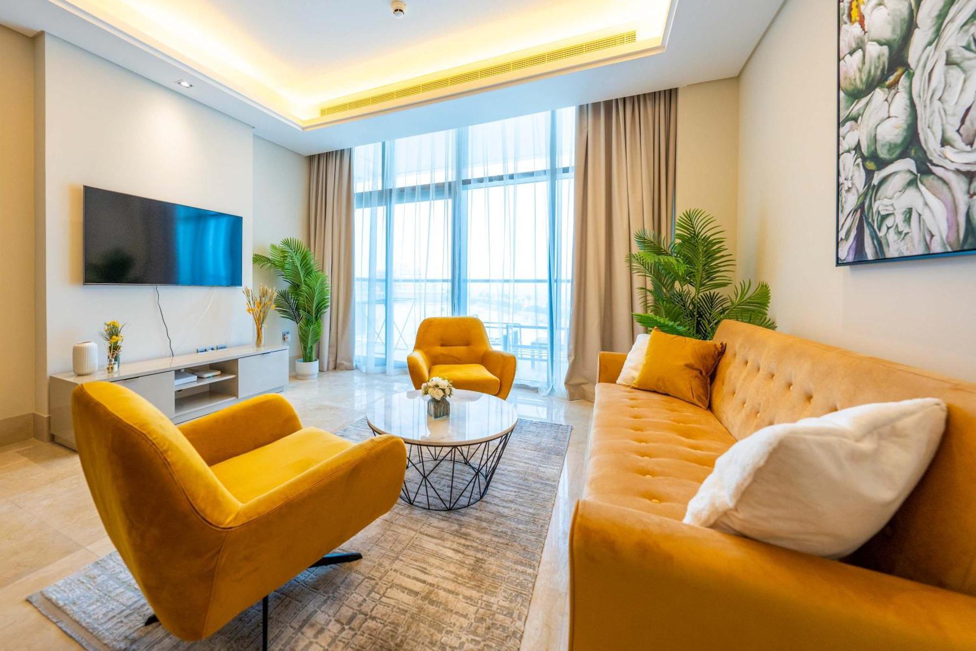Spacious Beachfront 2 Bedroom Apartment - The 8 Dubai Dış mekan fotoğraf